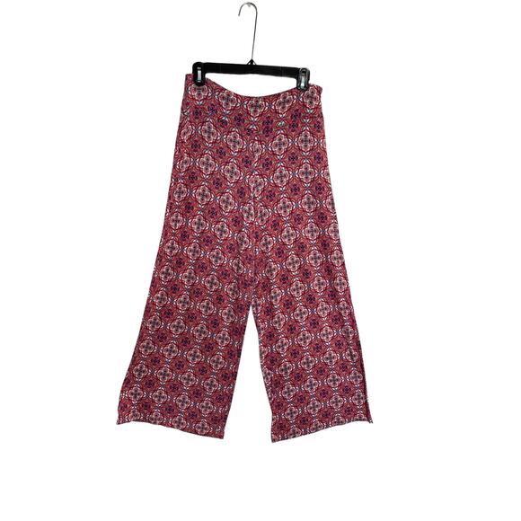 cato women colorful pull-on palazzo pants elastic waist sz s wide legs - Picture 2 of 10